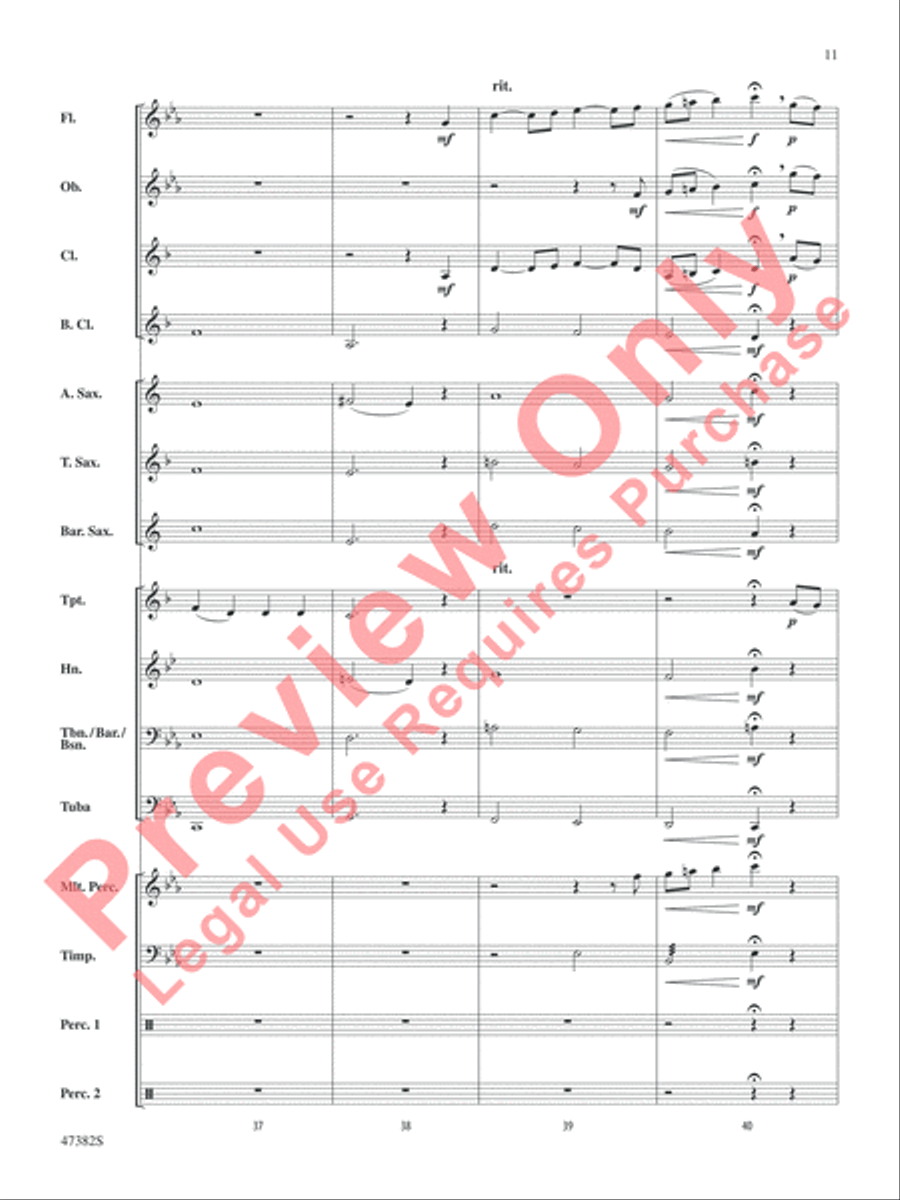 Gustav Holst Band Classics Concert Band scores gallery preview page 12