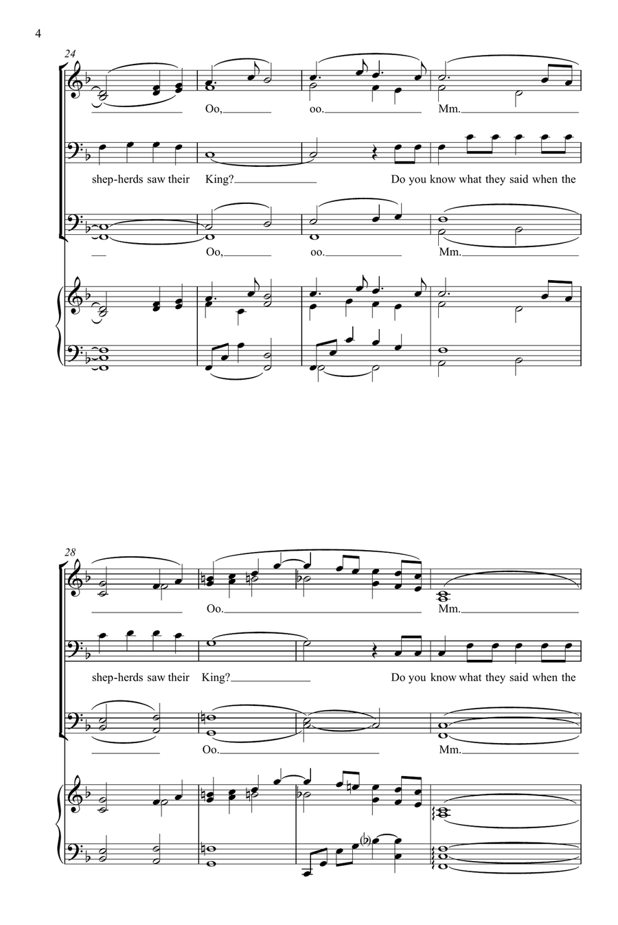 Do You Know What They Sang? 4-Part scores gallery preview page 4