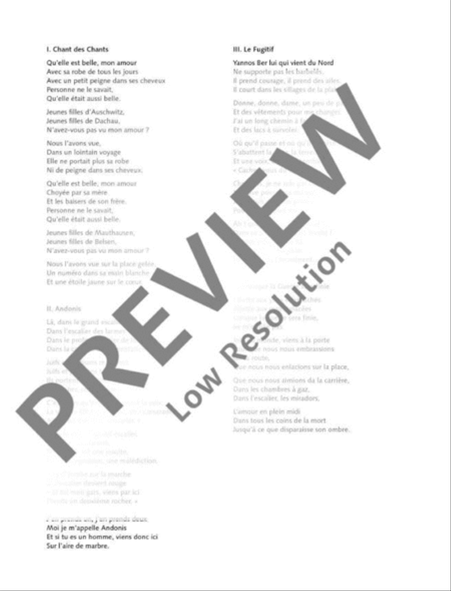 Mauthausen Mezzo-Soprano Voice scores gallery preview page 7