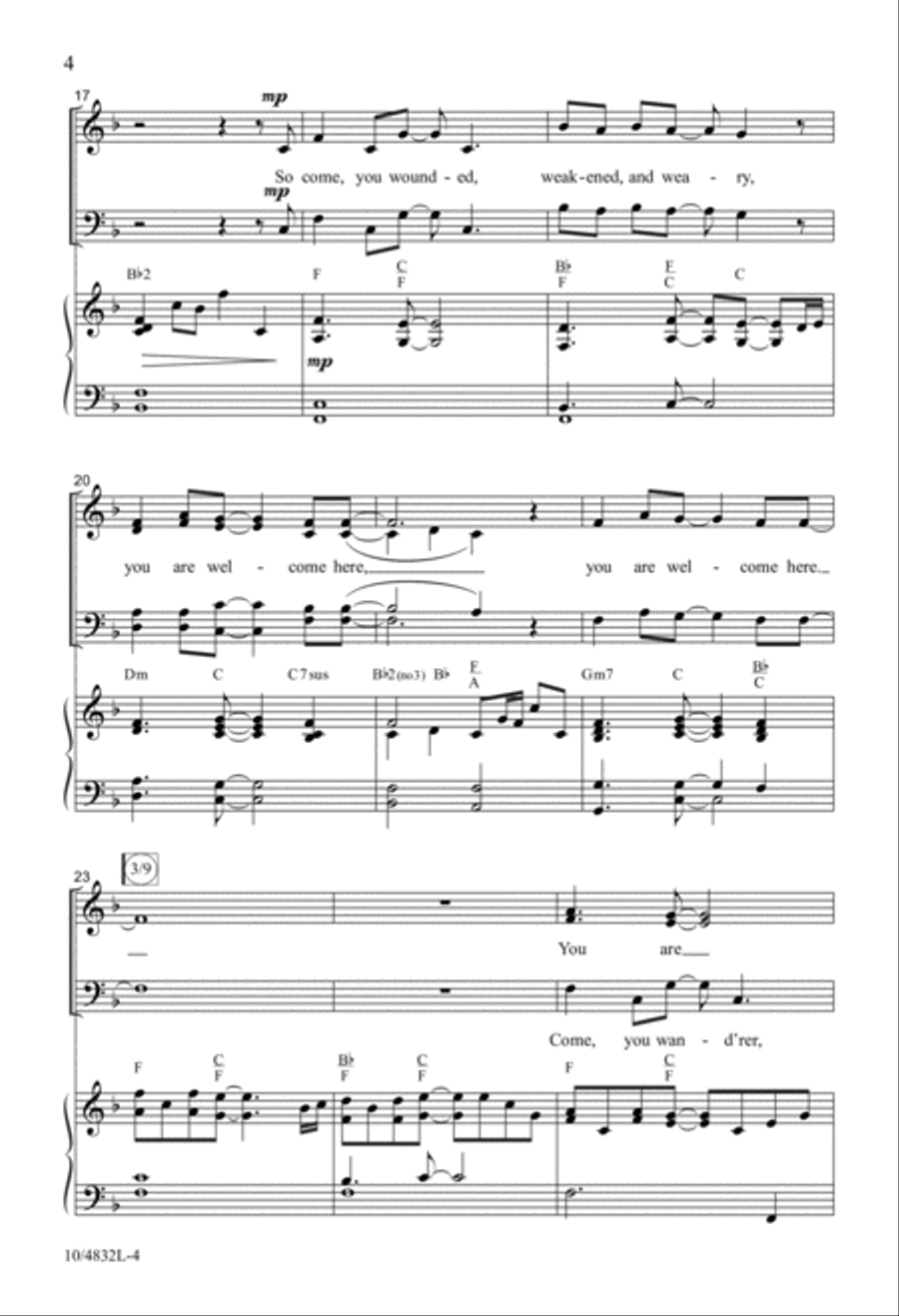 You Are Welcome Here 4-Part scores gallery preview page 4