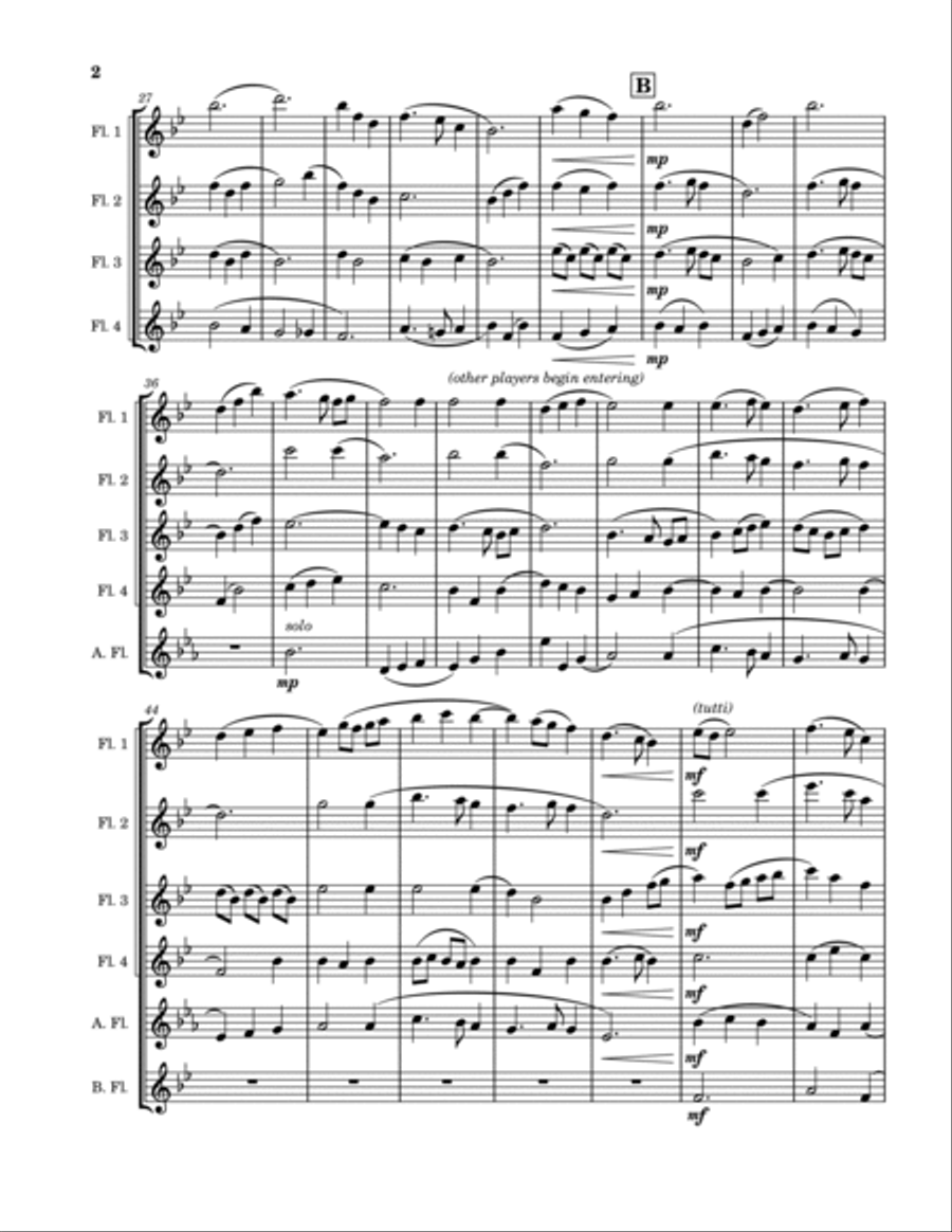 Silent Night Woodwind Ensemble scores gallery preview page 2
