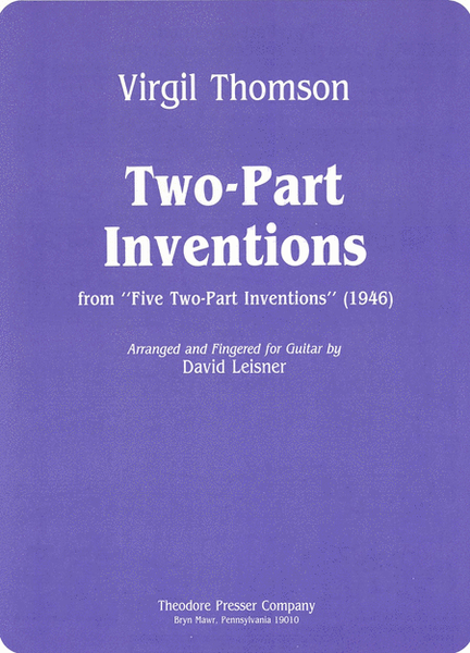 Two-Part Inventions, From "Five Two-Part Inventions" (1946)