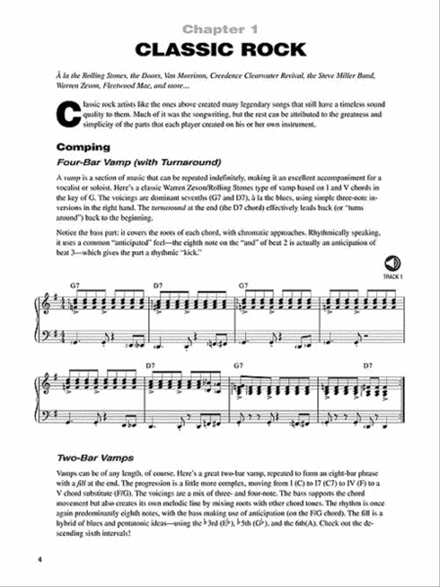 Rock Keyboard – The Complete Guide with Online Audio! Electronic Keyboard scores gallery preview page 4