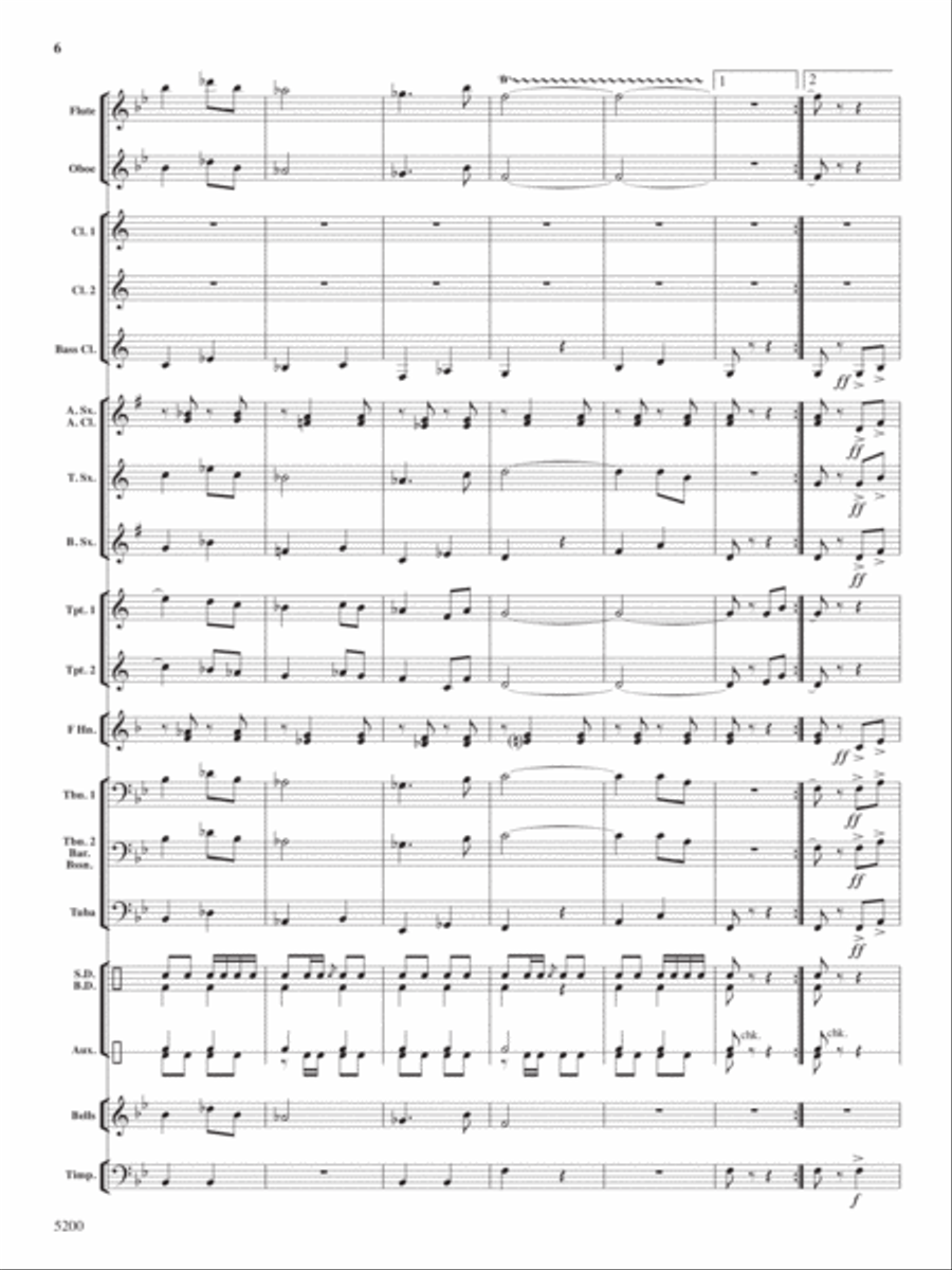Los Banditos Concert Band scores gallery preview page 6