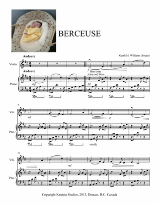 BERCEUSE FOR YOUNG STRING PLAYERS