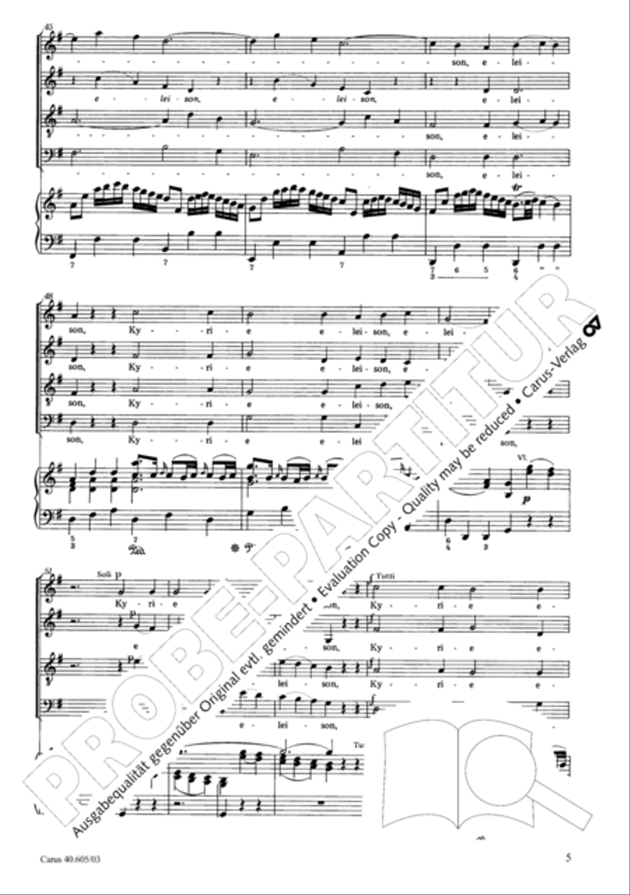 Nikolai Mass (Missa Sancti Nicolai) 4-Part scores gallery preview page 6