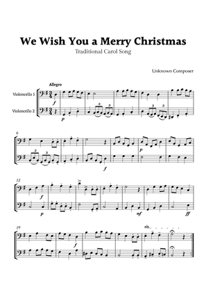 We Wish you a Merry Christmas Cello Duet