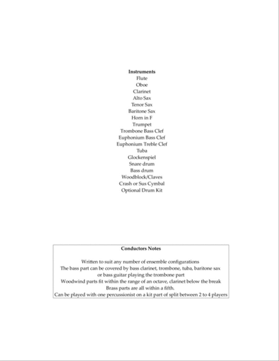 Tick Tick Boom! Tick Tick Boom! Concert Band scores gallery preview page 2