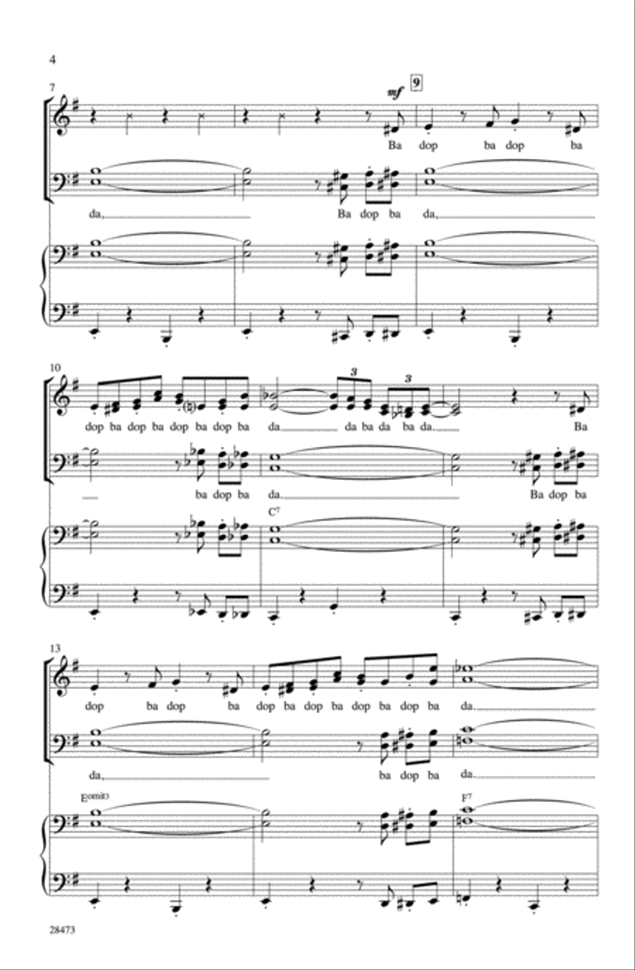 The Pink Panther The Pink Panther Choir scores gallery preview page 2