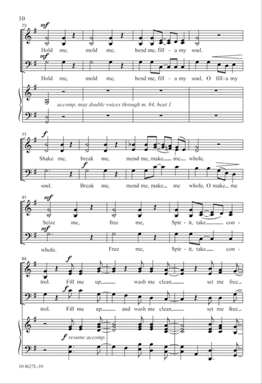 Come, Holy Spirit Come, Holy Spirit 3-Part scores gallery preview page 10