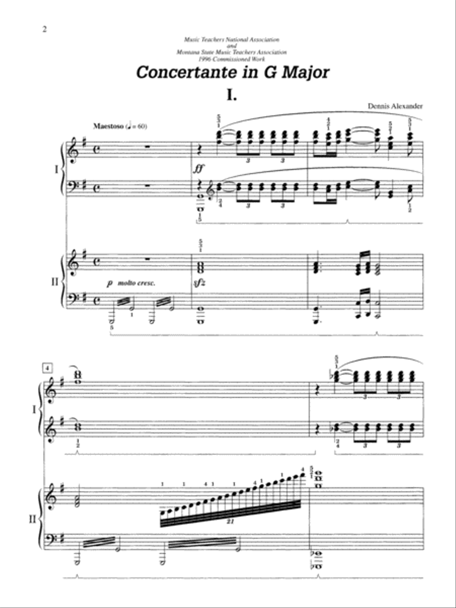 Concertante in G Major Small Ensemble scores gallery preview page 2