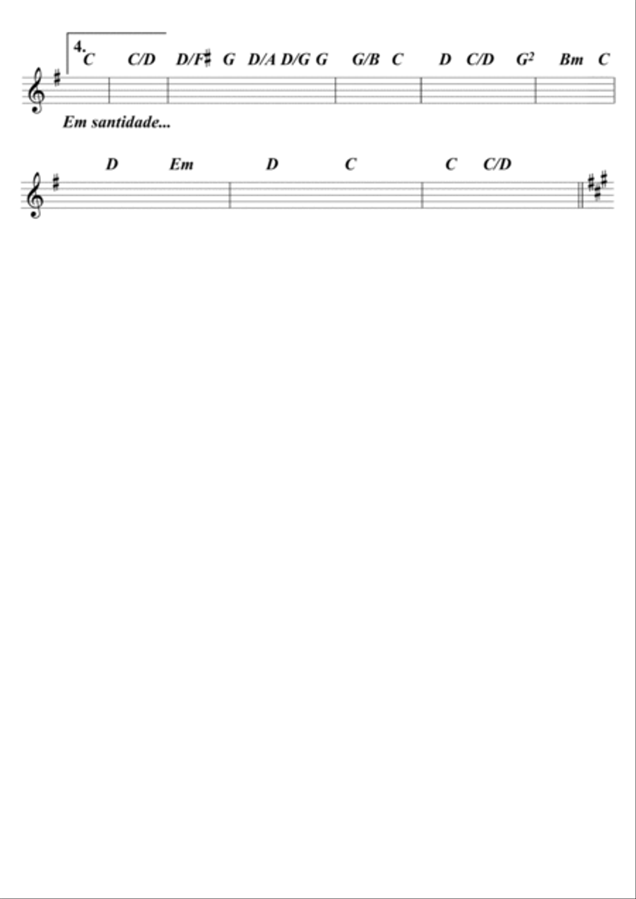 Exaltado em SAntidade Piano Solo scores gallery preview page 2