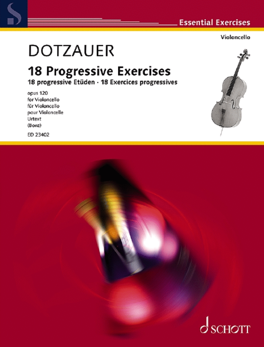 18 Progressive Exercises Cello scores gallery preview page 1