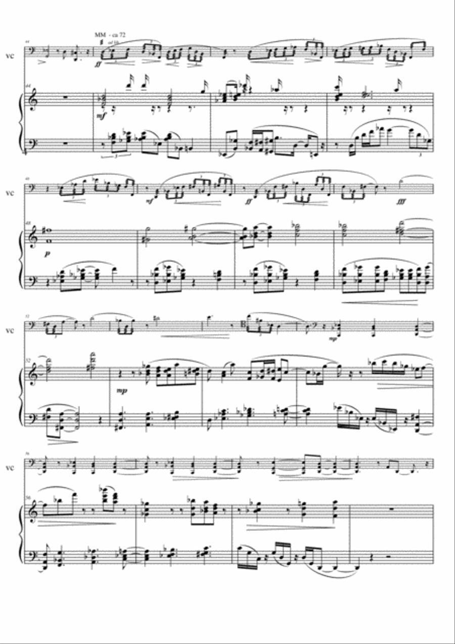 Sonata no.30 per violoncello e pianoforte. 1. Lavori, 2. Tornata Funebre, 3. Agape .p.26 + 12 image number null