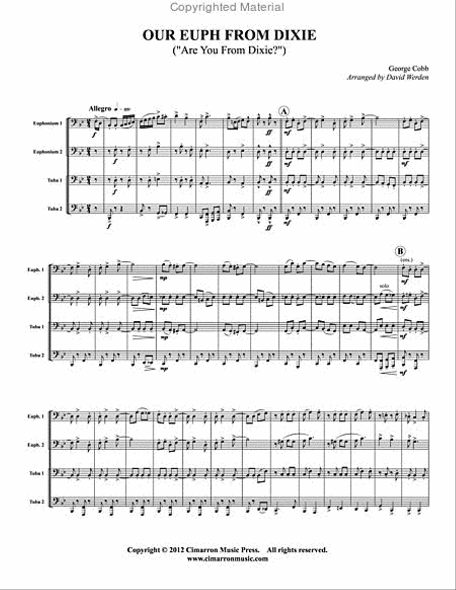 Our Euph From Dixie EETT scores gallery preview page 2