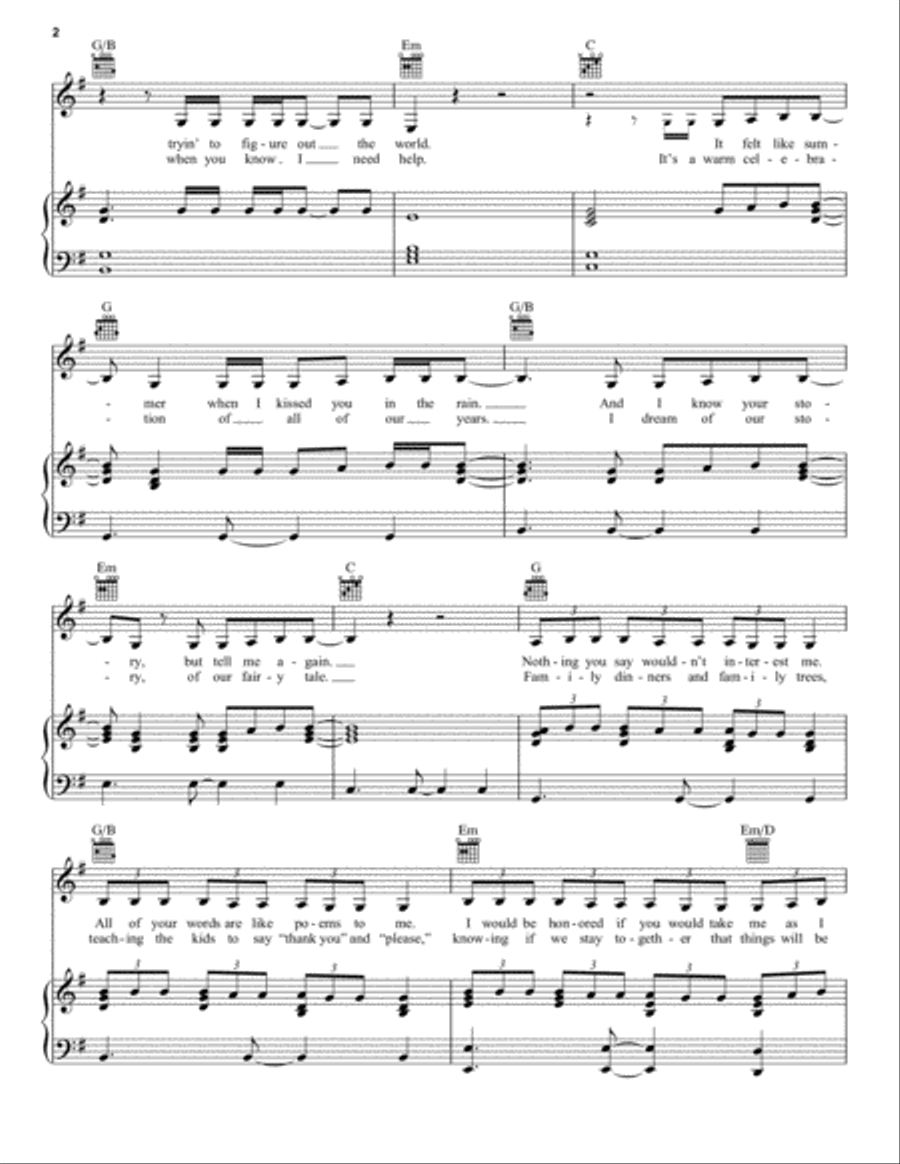 Is That Alright? (from A Star Is Born) Piano, Vocal, Guitar scores gallery preview page 2