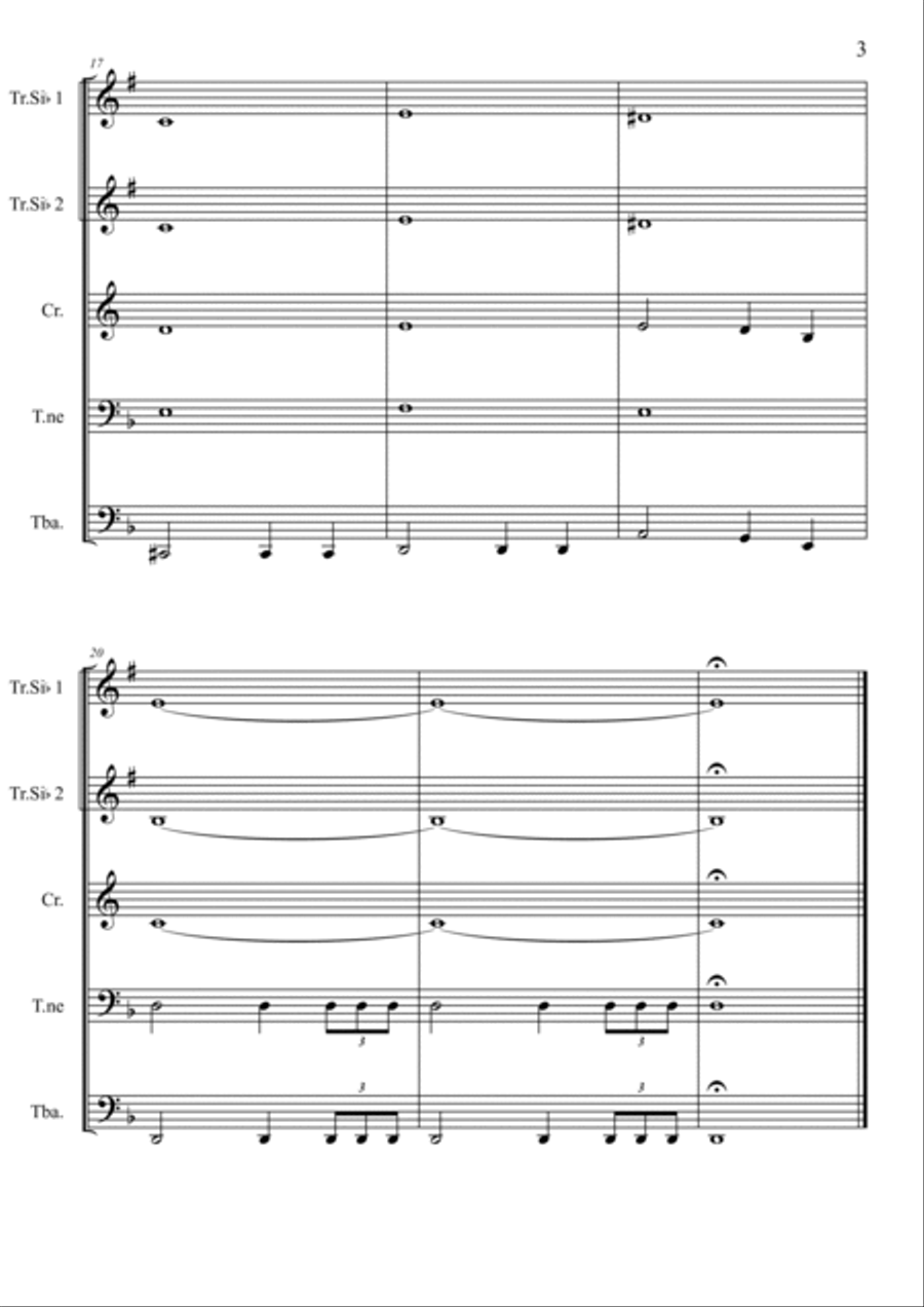 Am I Not Merciful? Brass Ensemble scores gallery preview page 4