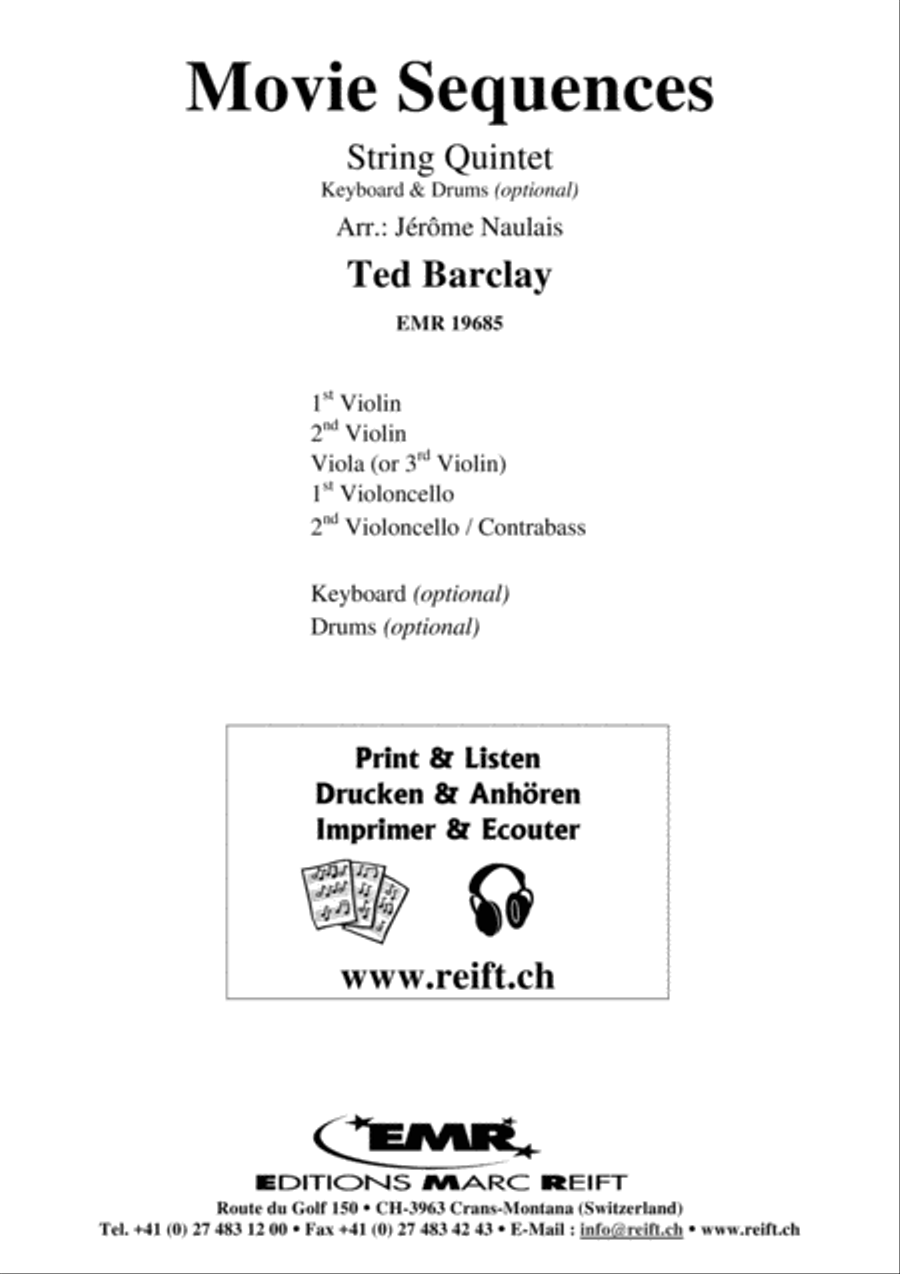 Movie Sequences String Quintet scores gallery preview page 2