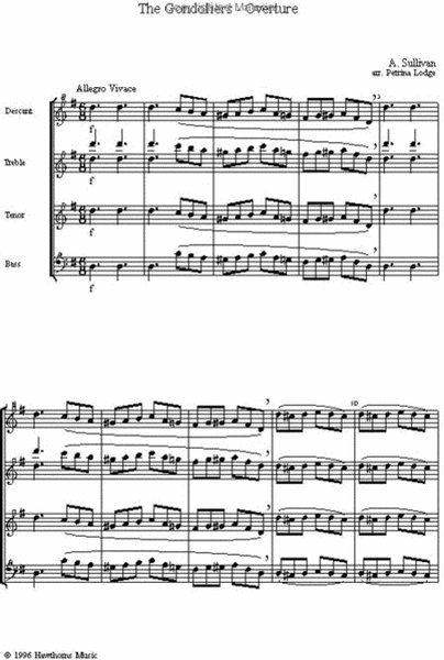 Overture to The Gondoliers - Score and parts image number null