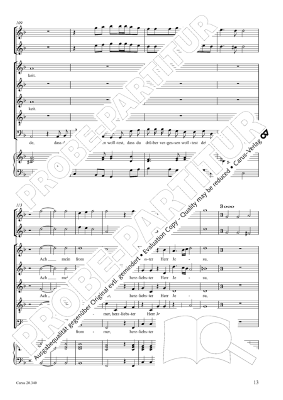 O du allersu!ester und liebster Herr Jesu SSATB scores gallery preview page 14