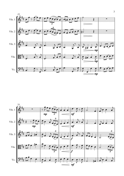 Jazz Carol Collection for String Quartet - Set Seven image number null