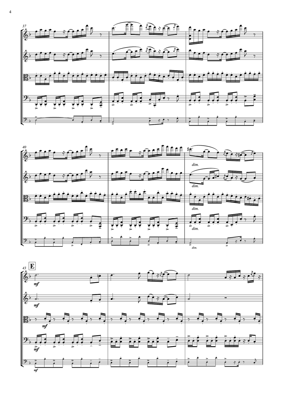 ASGORE (from Undertale) ASGORE (from Undertale) String Quartet scores gallery preview page 4