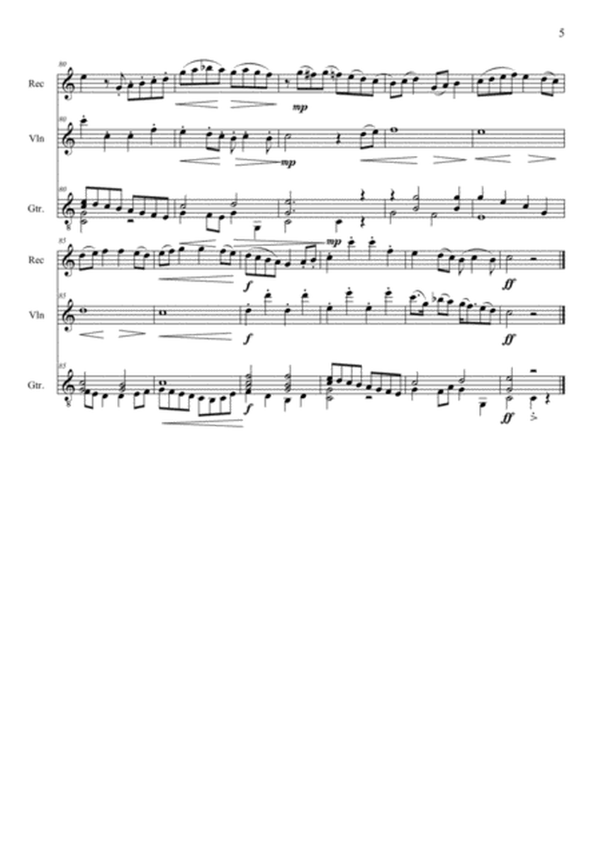 Variations on Nobody's Jigg (Trio for Alto Recorder, Violin & Guitar) image number null