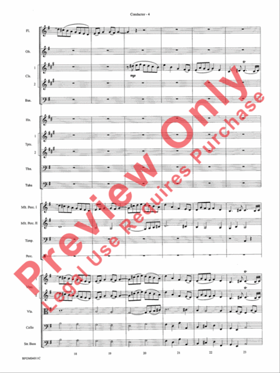 Sleepers Wake (More of the Best of Bach) Full Orchestra scores gallery preview page 6