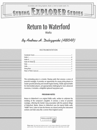 Return to Waterford: Score