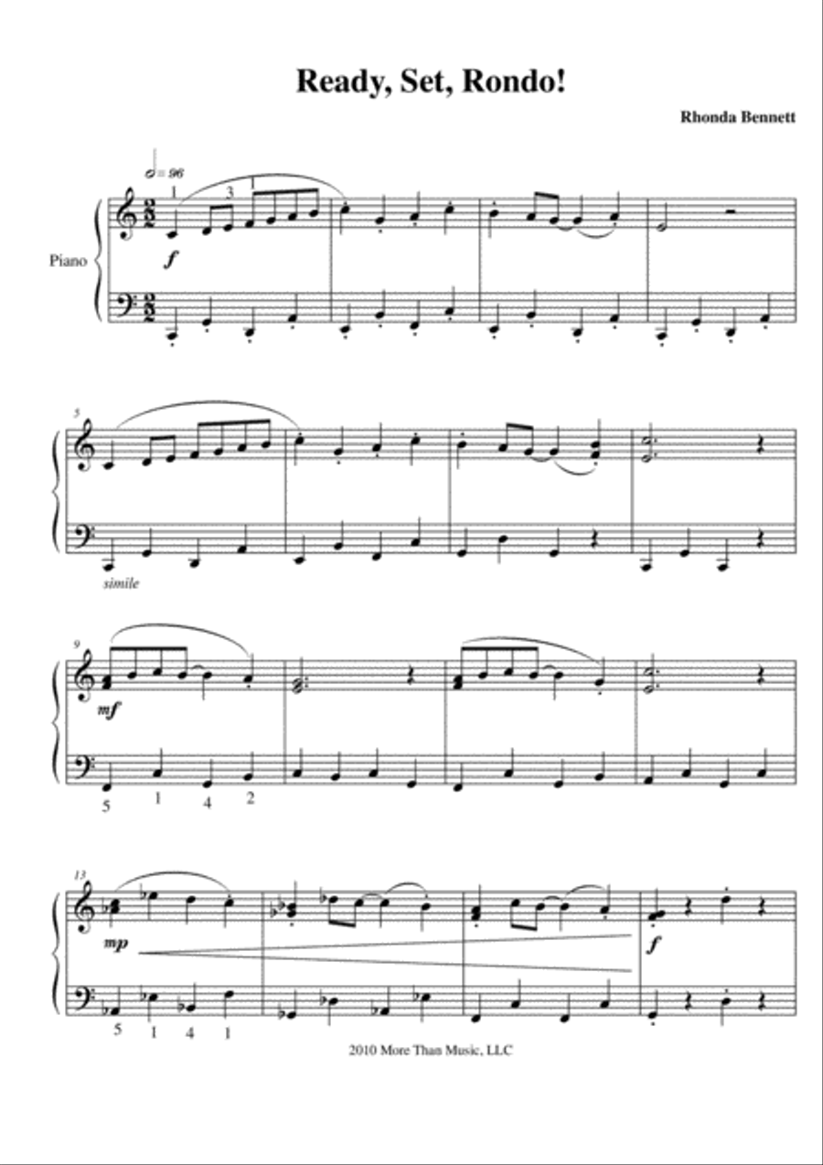 Ready, Set , Rondo Ready, Set , Rondo Small Ensemble scores gallery preview page 1