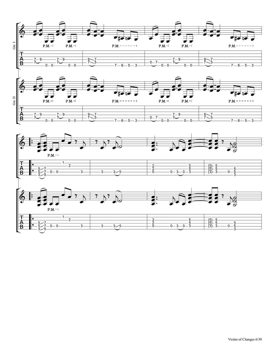 Victim Of Changes Small Ensemble scores gallery preview page 6