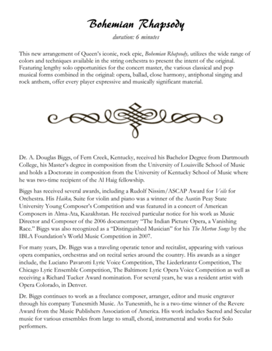 Bohemian Rhapsody Bohemian Rhapsody String Orchestra scores gallery preview page 2