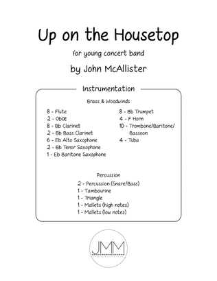 Up on the Housetop - beginning/young band