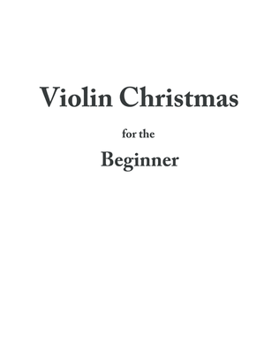 Violin Christmas for the Beginner