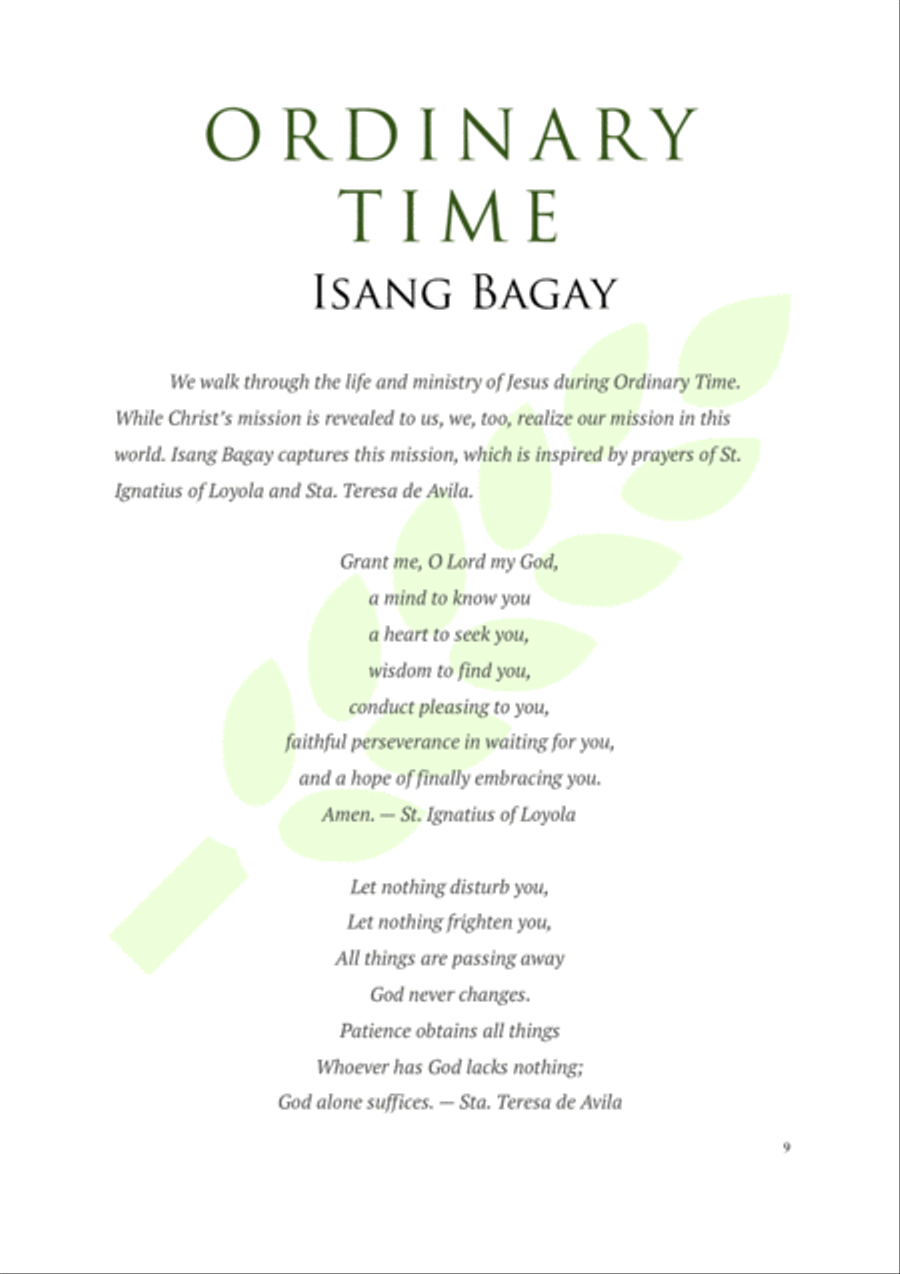 Isang Bagay - Tagalog Catholic Song SSA scores gallery preview page 3