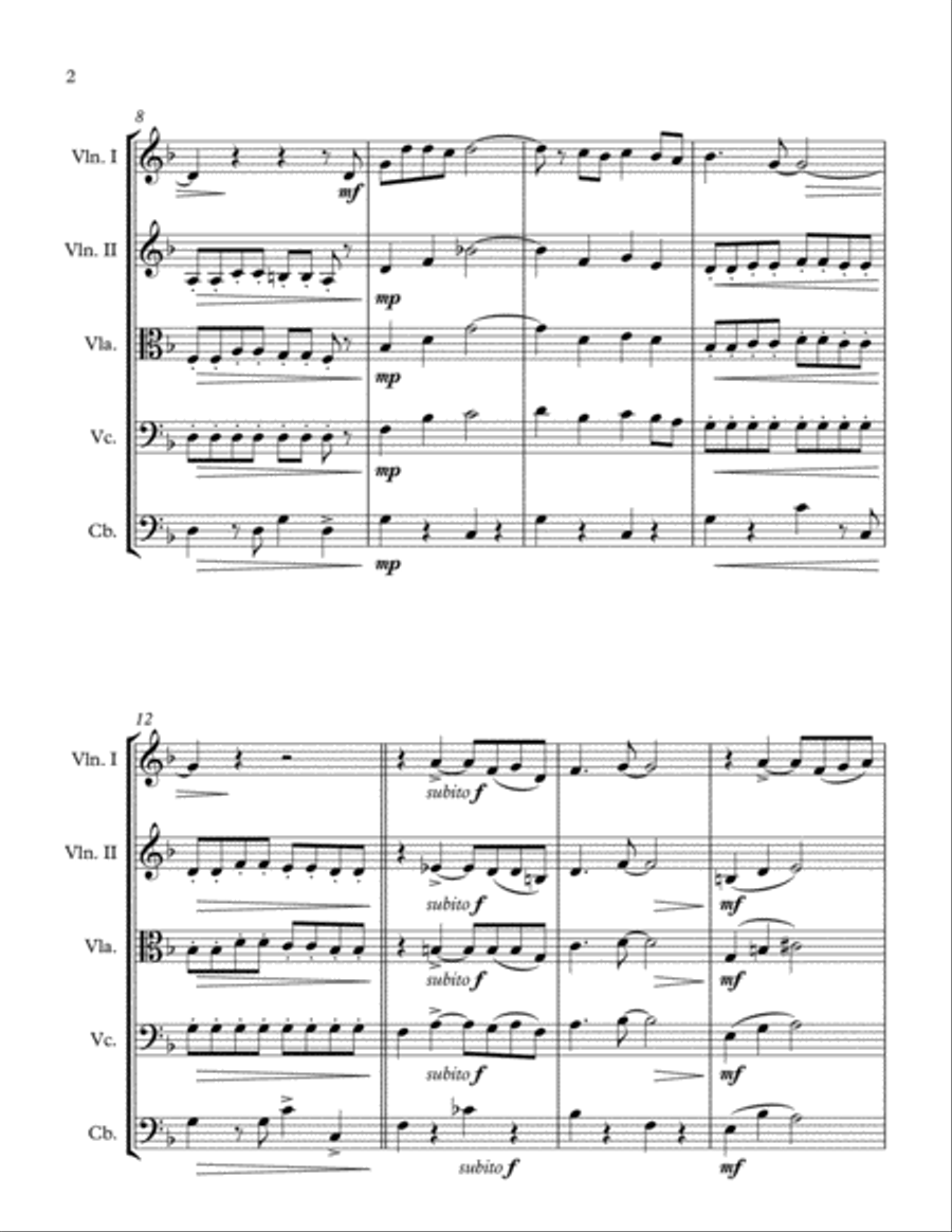 The Odd Couple String Quartet scores gallery preview page 2