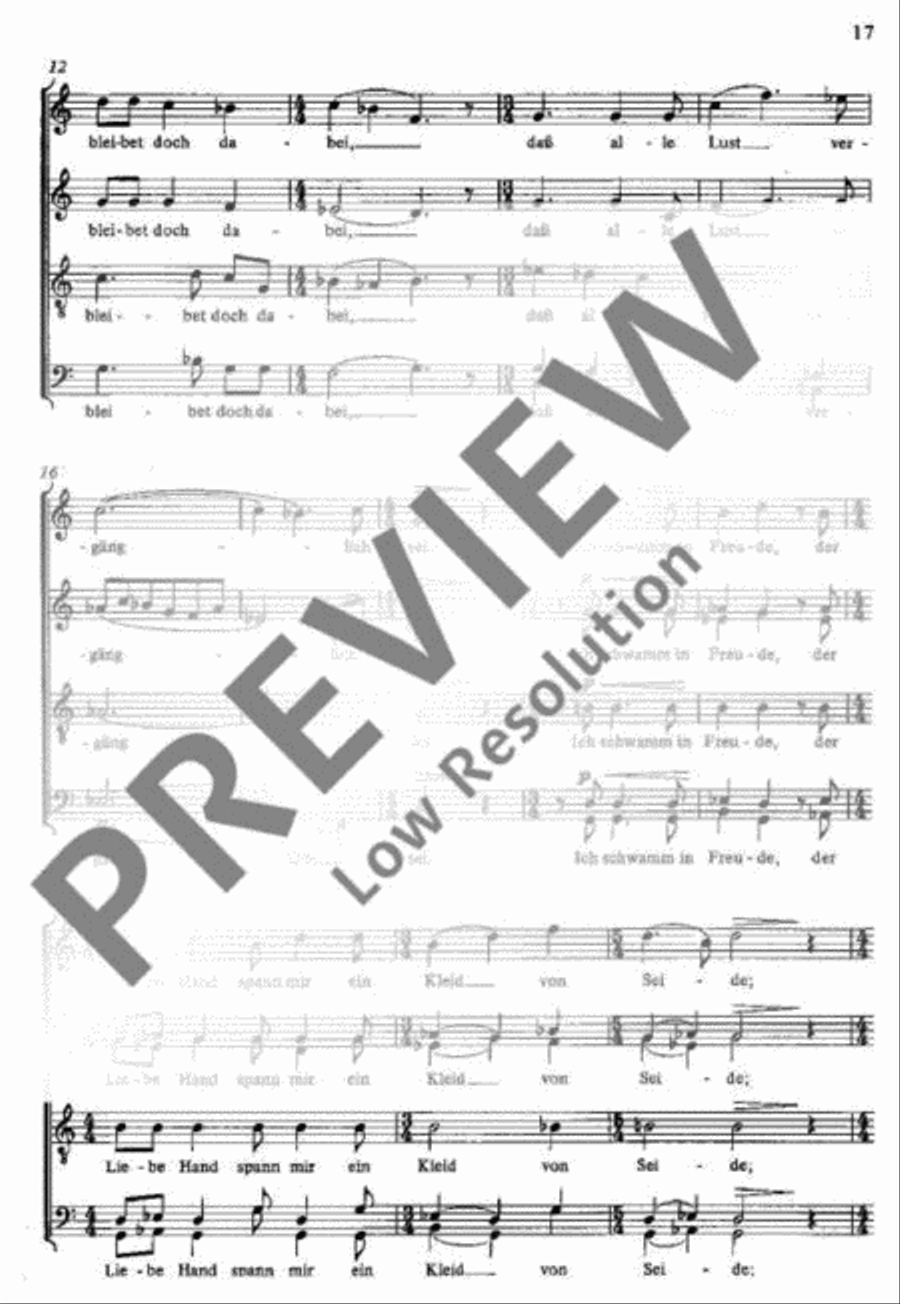 Fünf Gesänge Fünf Gesänge 4-Part scores gallery preview page 17