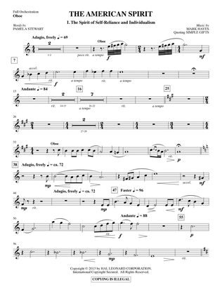 The American Spirit - Oboe/English Horn