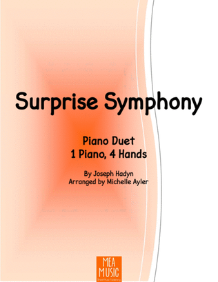 Book cover for Surprise Symphony (1 piano, 4 hands)