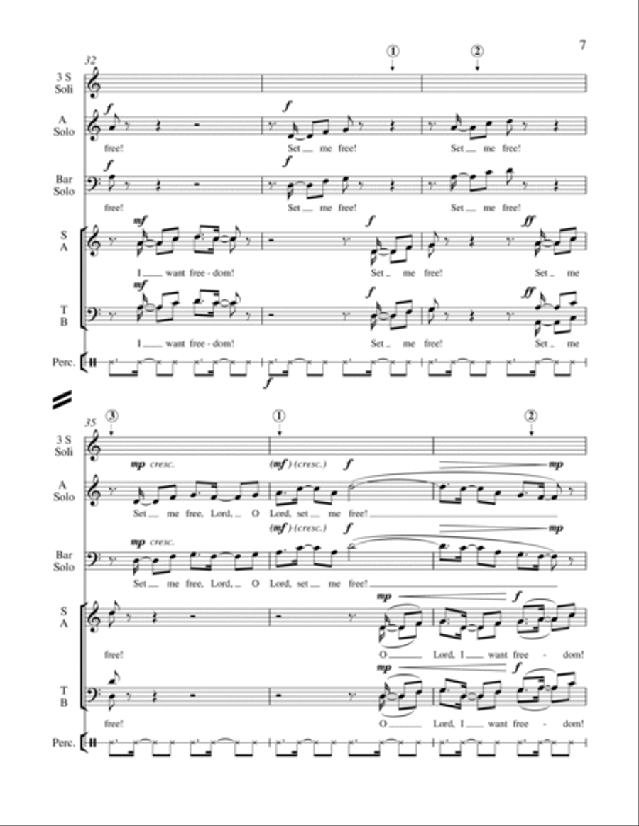 Freedom Song Freedom Song 4-Part scores gallery preview page 16
