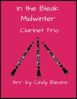 Book cover for In the Bleak Midwinter, for Clarinet Trio