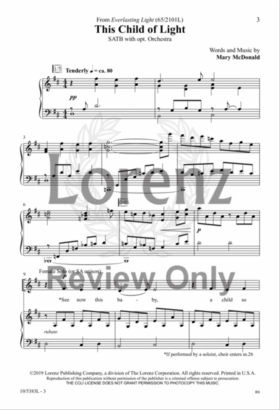 This Child of Light 4-Part scores gallery preview page 2