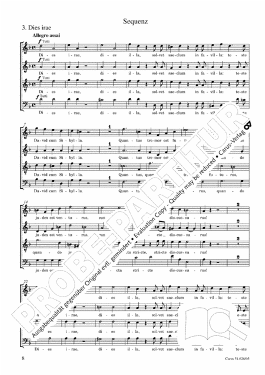 Requiem 4-Part scores gallery preview page 9