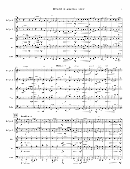 Resonet in Laudibus ("Joseph Dearest, Joseph Mine") - brass quintet image number null
