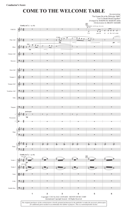 Come To The Welcome Table (Full Orchestra) - Full Score