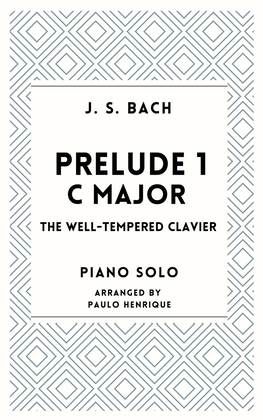 Book cover for Prelude 1 - C Major - The Well-Tempered Clavier