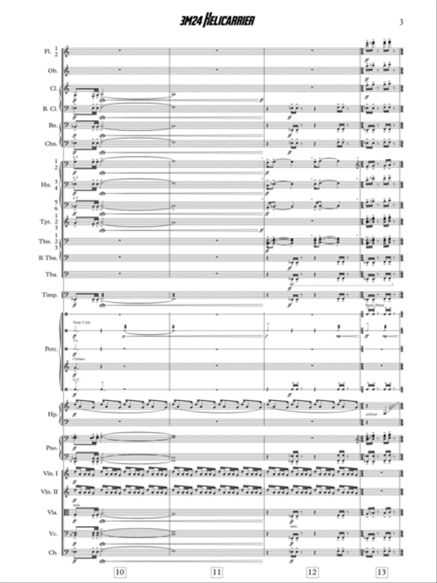 Helicarrier - Score Only Full Orchestra scores gallery preview page 5