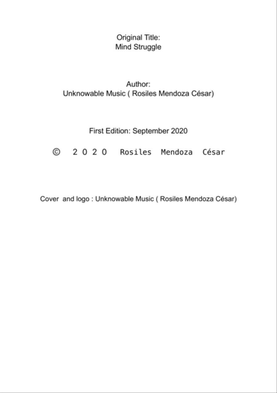 Mind Struggle (Marimba six mallets) Marimba scores gallery preview page 3