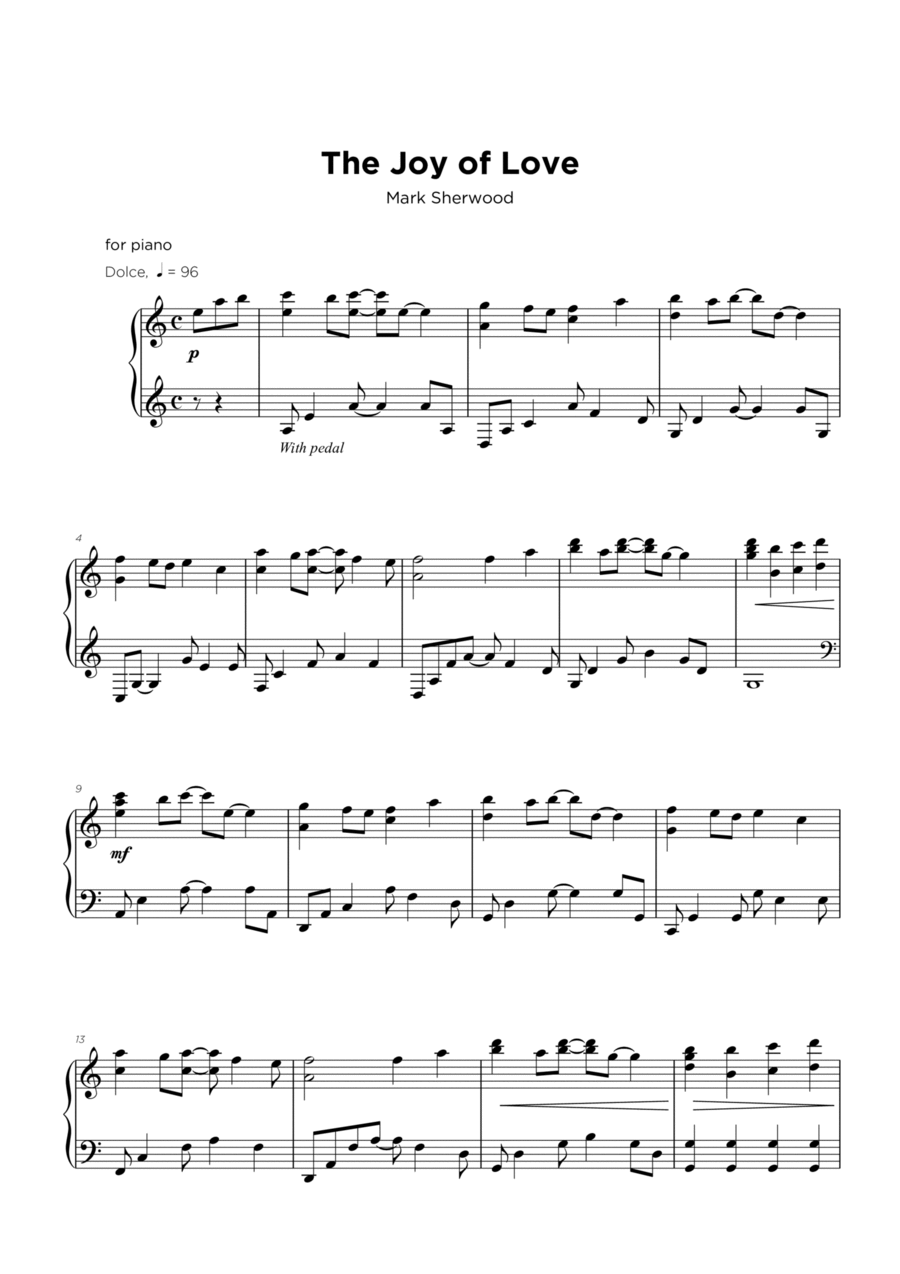 The Joy Of Love Piano Method scores gallery preview page 1