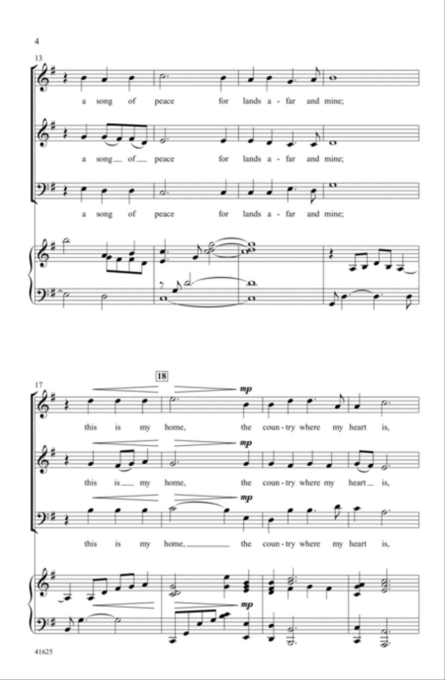 Song of Peace Song of Peace Choir scores gallery preview page 3